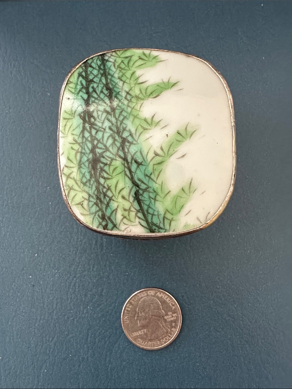 RARE Vintage Chinese Porcelain Vase Trinket Box